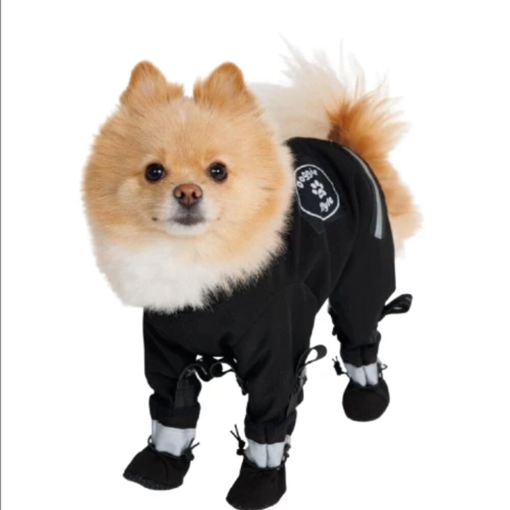 3-season dog jacket with non-slip boots - Coat and boots set